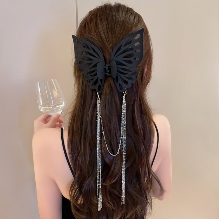 🦋Embrace Elegance: Tassel Butterfly Hair Clip - Add a Touch of Glamour Now!✨