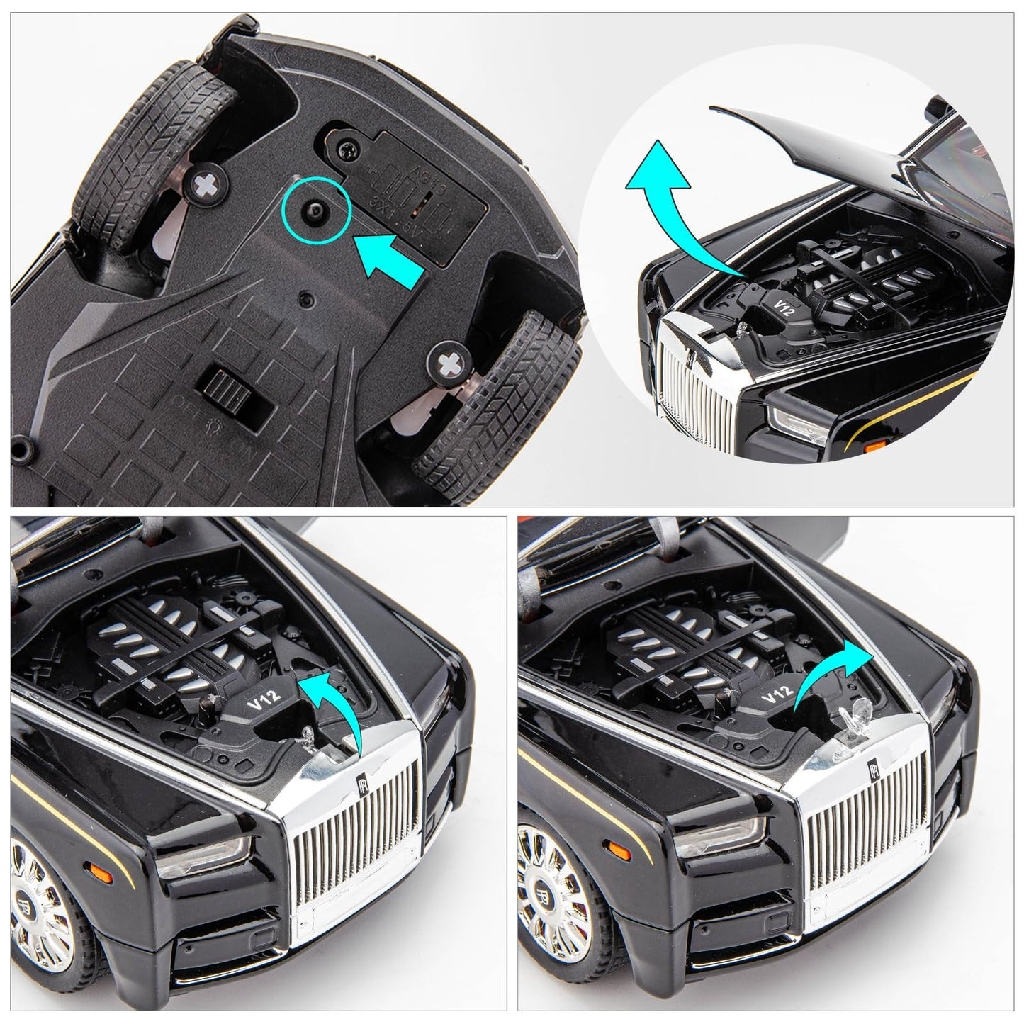 🚗 Exquisite Collectible: 1/32 Rolls-Royce Phantom Model Car 🏆