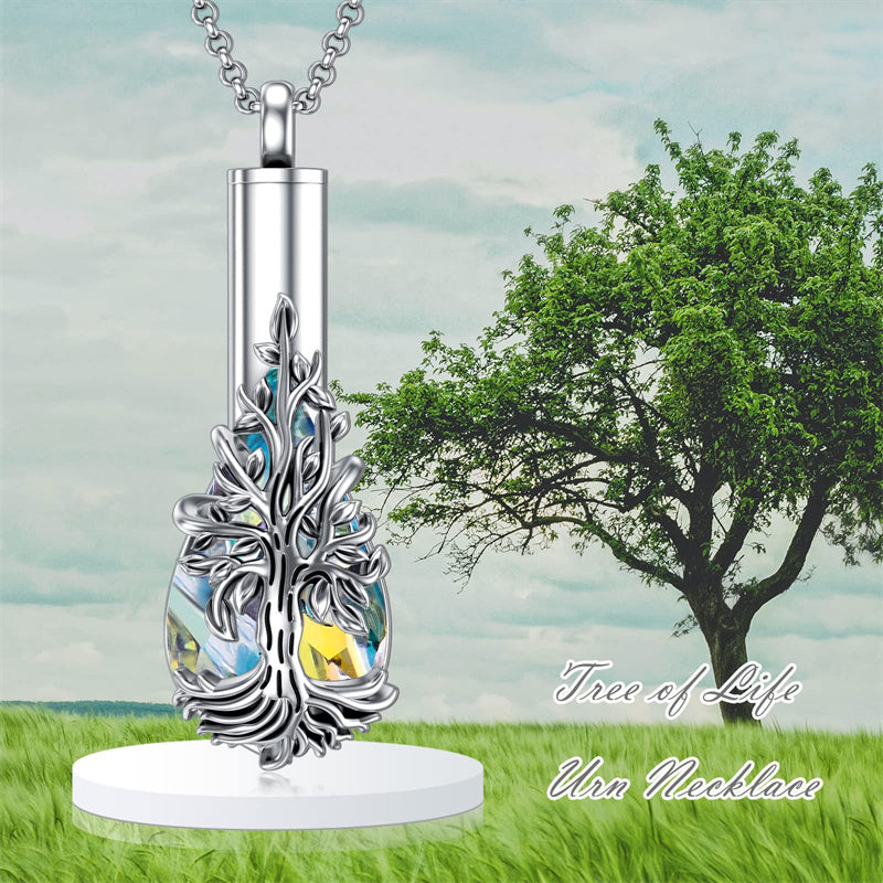 🌸Treasured Memories: Sterling Silver Flower Cremation Necklace for Ashes