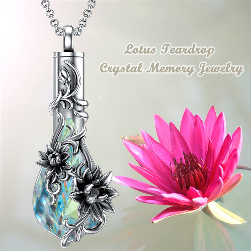 🌸Treasured Memories: Sterling Silver Flower Cremation Necklace for Ashes