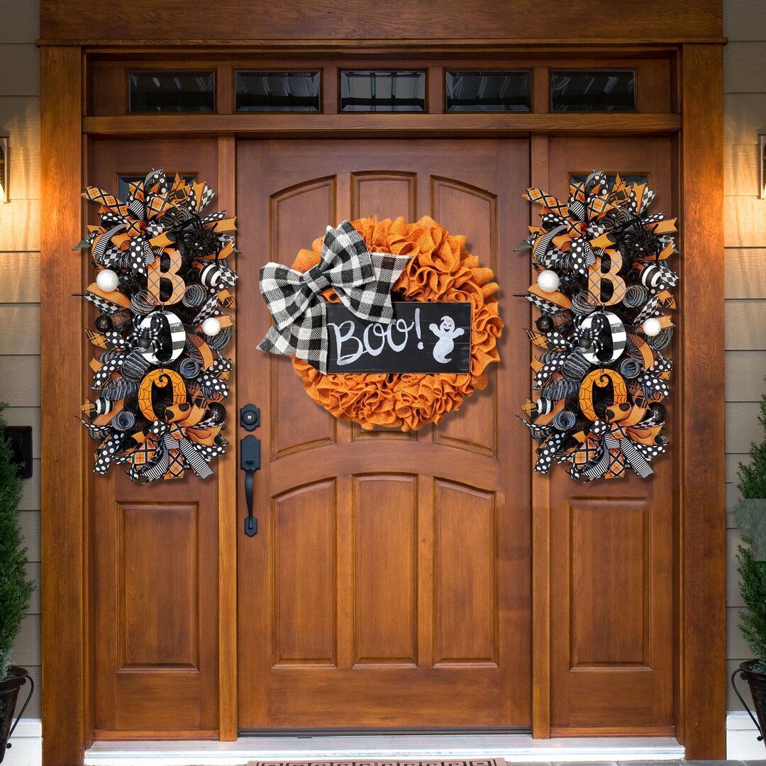 Spice Up Your Halloween Decor with Our Swag Wreath - Hot Sale!