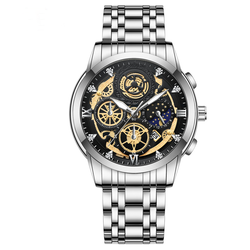 2023 New Sun Moon Star Men's Watch