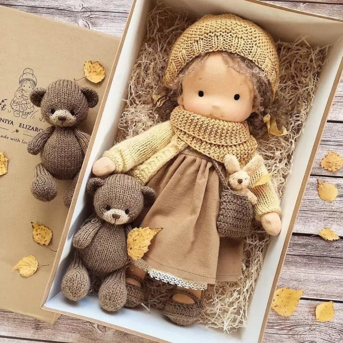 🎁🎁The Perfect Gift for Children - Exquisite Handcrafted Waldorf Dolls👧(Buy 2, Get Free Shipping)