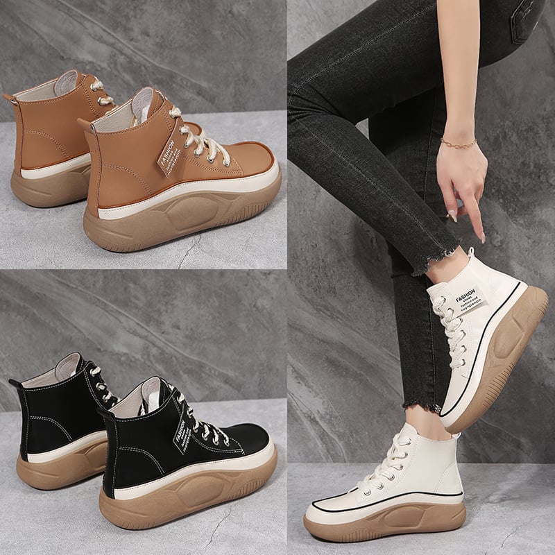 Final Day Offer: 49% OFF Women's High Top Thick Sole Martin Boots + Buy 2, Get Free Shipping