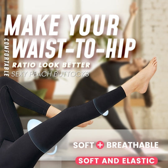 Sculpt Your Body with Our High Waist Peach Hip Yoga Leggings
