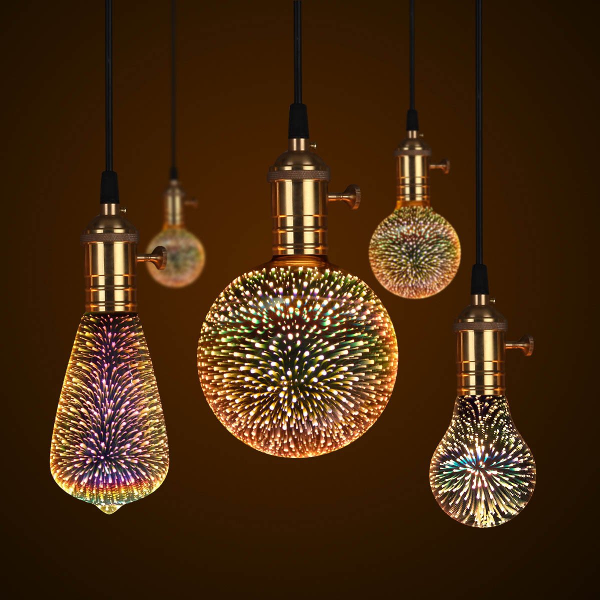 🌈💡3D Fireworks LED Light Bulb - Summer Sale 40% OFF