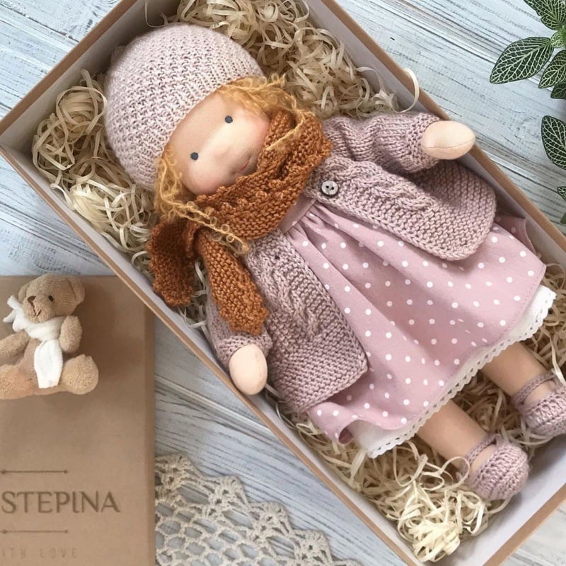 🎁🎁The Perfect Gift for Children - Exquisite Handcrafted Waldorf Dolls👧(Buy 2, Get Free Shipping)