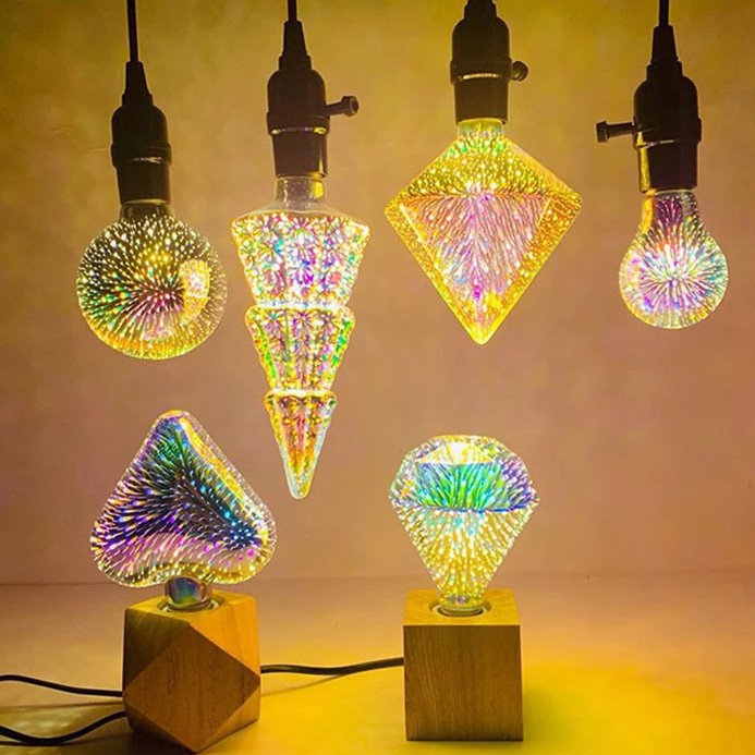 🌈💡3D Fireworks LED Light Bulb - Summer Sale 40% OFF