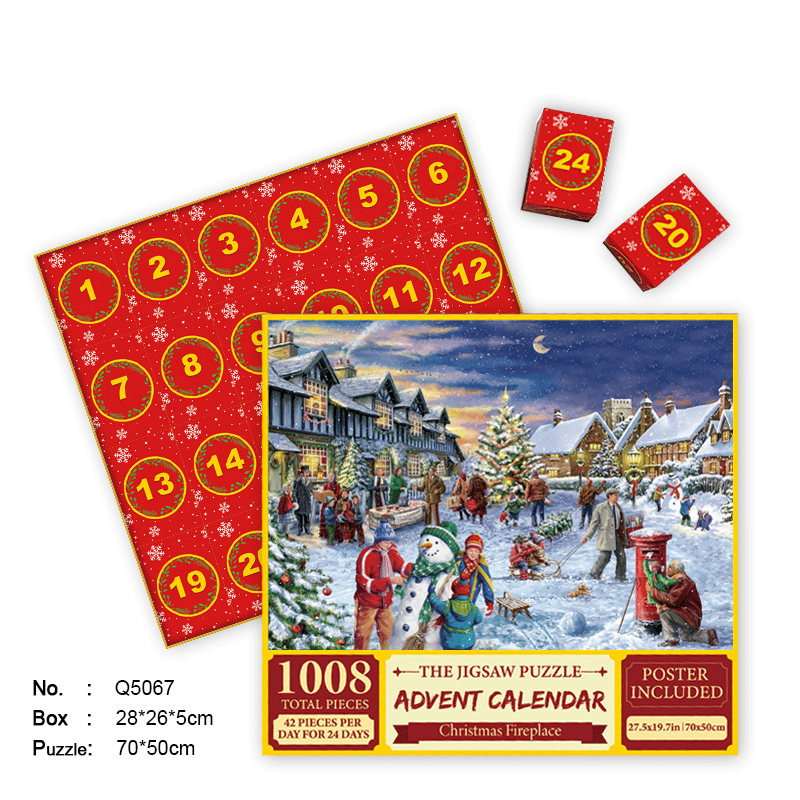 🎄Christmas Advent Calendar Puzzle Fun! 🧩 Count Down to the Holidays with Jigsaw Puzzles!