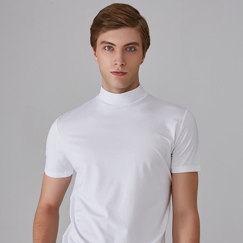 Refine Your Look with our Men's High Neck Slim Fit T-Shirt - Embrace Style and Confidence