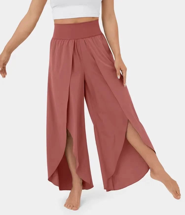 (🔥Last Day Promotion- SAVE 48% OFF) -High Waisted Split Wide Leg Quick Dry Casual Pants🎉