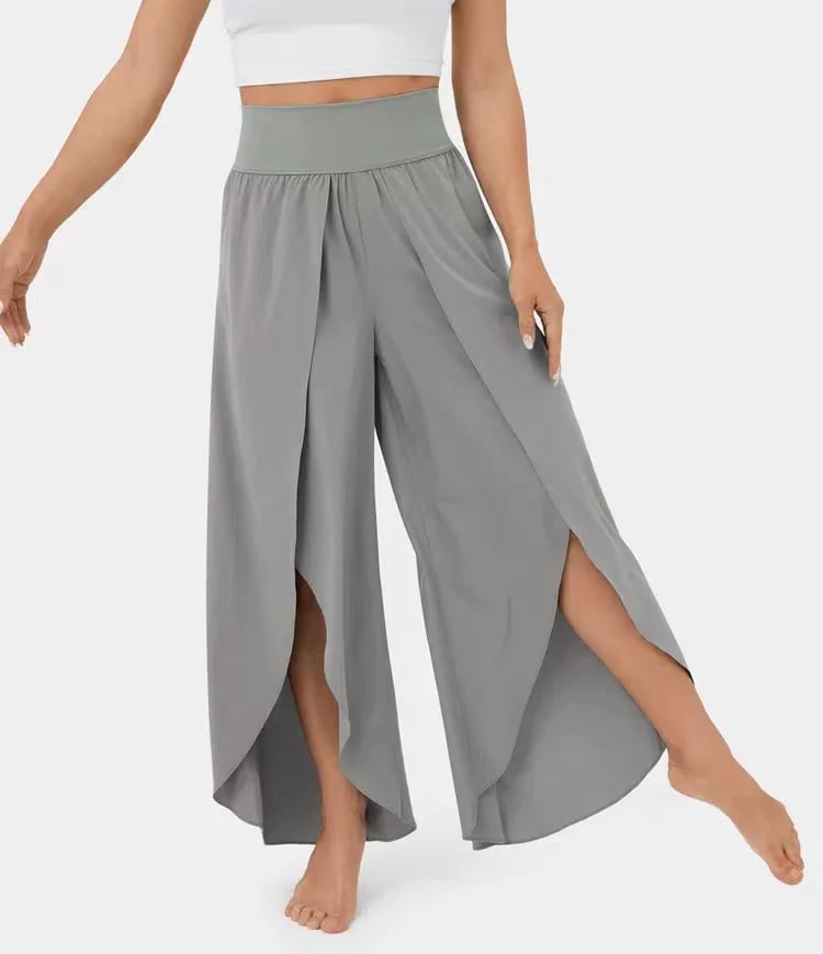 (🔥Last Day Promotion- SAVE 48% OFF) -High Waisted Split Wide Leg Quick Dry Casual Pants🎉