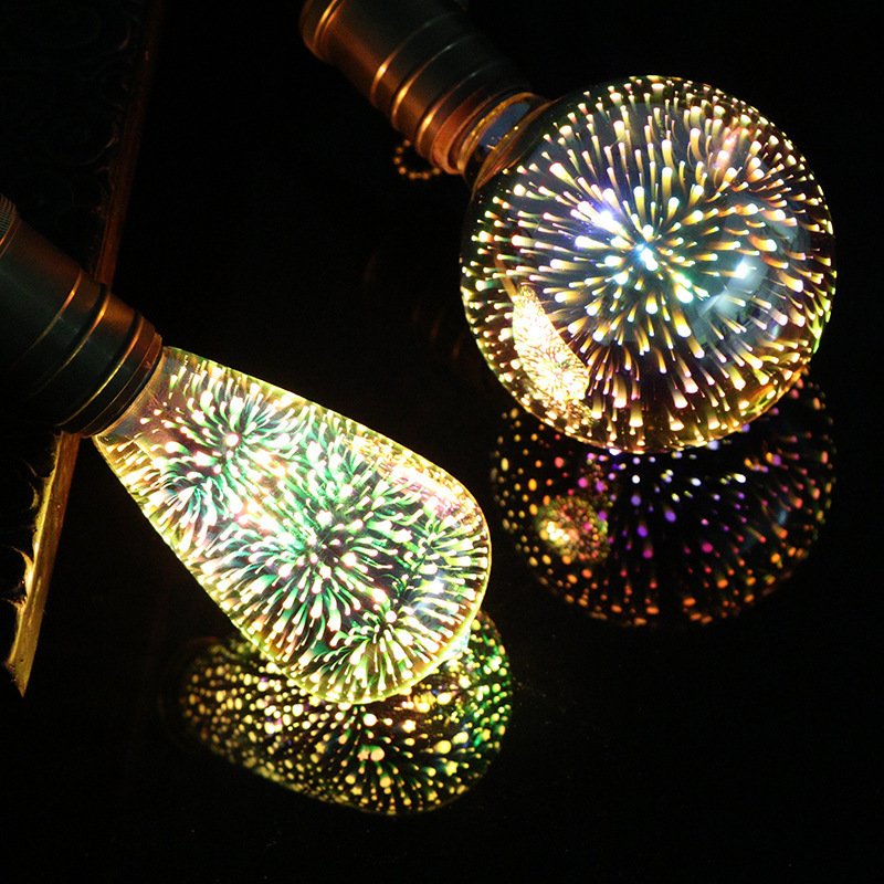 🌈💡3D Fireworks LED Light Bulb - Summer Sale 40% OFF