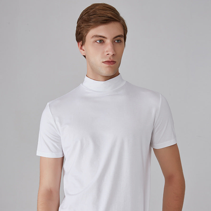 Refine Your Look with our Men's High Neck Slim Fit T-Shirt - Embrace Style and Confidence