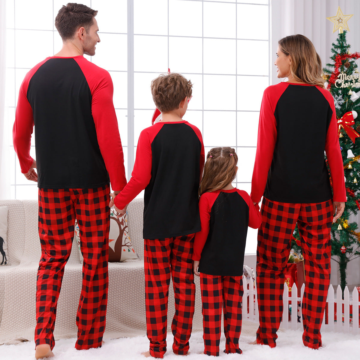 🎄 Early Christmas Pre-Sale - 50% Off -Christmas Elements Print Family Pajama Sets