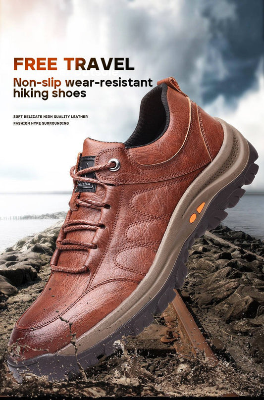 Conquer Any Terrain with Our Non-Slip Men's Hiking Platform Shoes