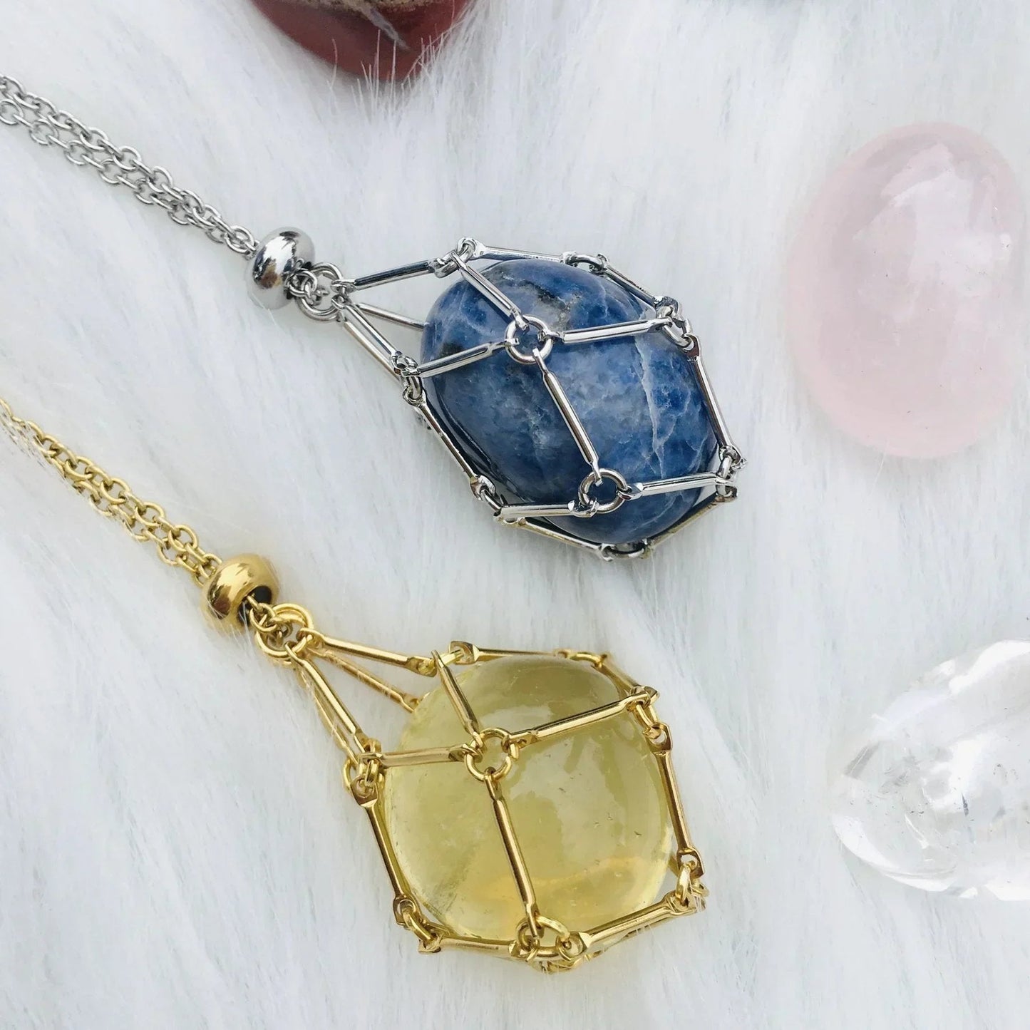 Final Day Sale: Get 70% Off on the 2024 Crystal Stone Holder Necklace!