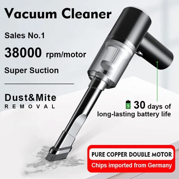 Clean Your Car with Ease - 75% OFF Last Day Promotion on Our Wireless Handheld Vacuum Cleaner