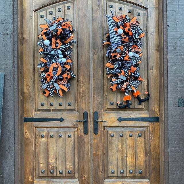 Spice Up Your Halloween Decor with Our Swag Wreath - Hot Sale!