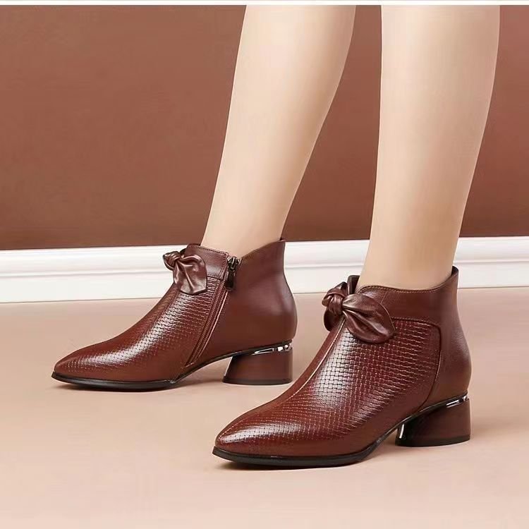 Elevate Your Style: Women's Genuine Leather High Heel Shoes