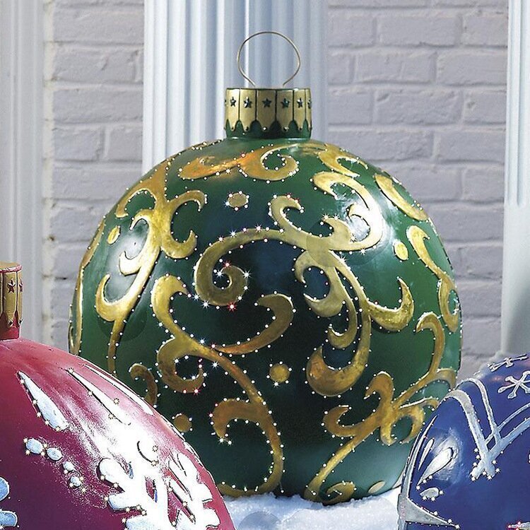 Joyful Holiday Decor: Pre-Sale of Outdoor PVC Inflatable Decorative Ball 🎉Christmas