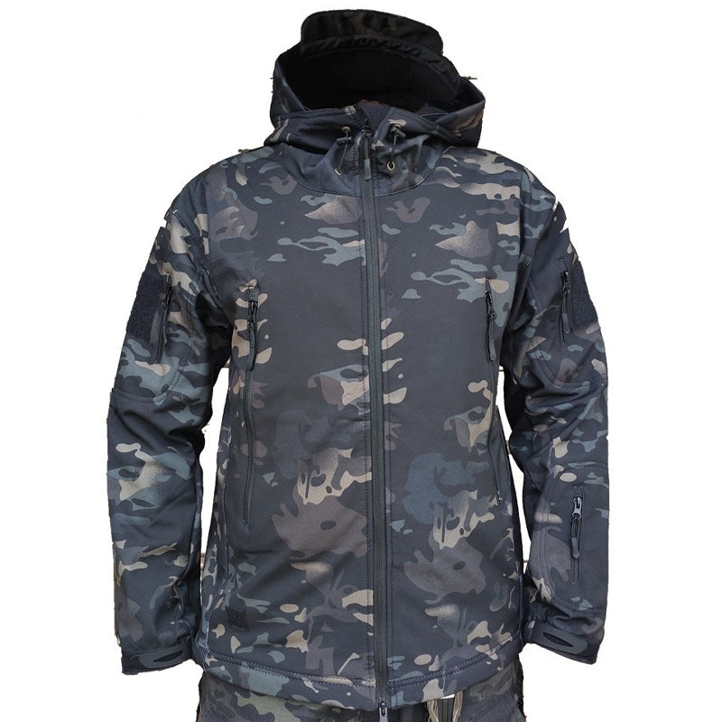 Stay Warm and Dry in Any Weather with Our Men's Camouflage Mountaineering Jacket