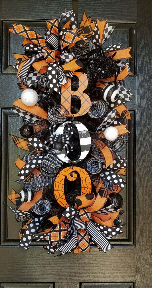 Spice Up Your Halloween Decor with Our Swag Wreath - Hot Sale!