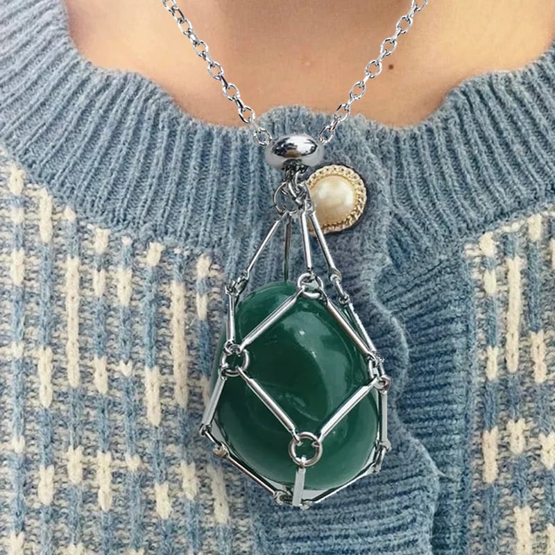 Final Day Sale: Get 70% Off on the 2024 Crystal Stone Holder Necklace!