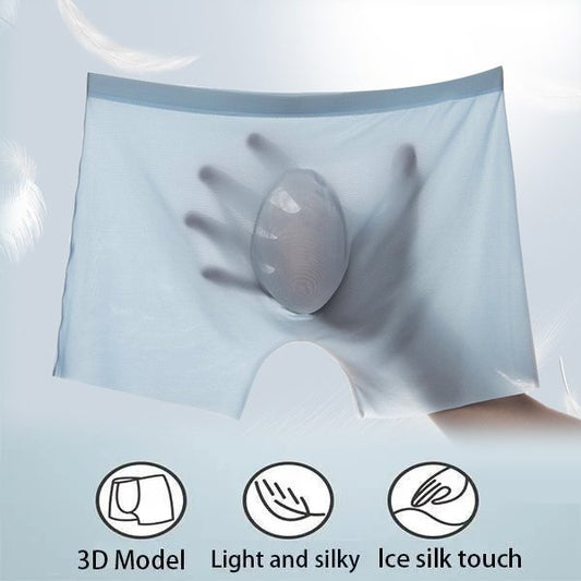 Stay Cool and Comfortable with Our Men's Breathable Ice Silk Underwear