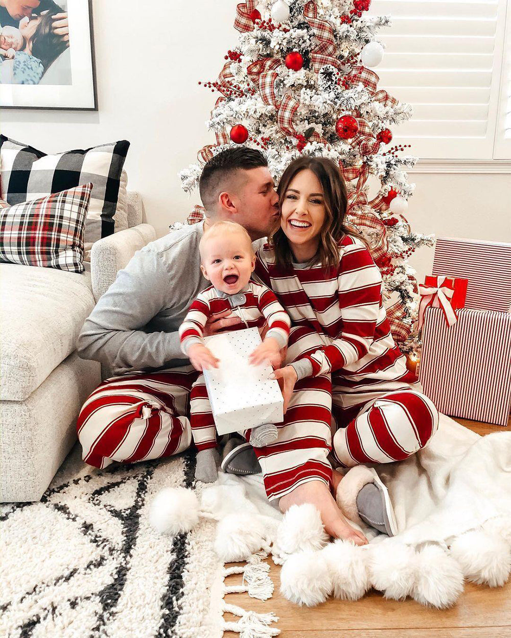 🎁🎅 Start the Festive Season Early with our Christmas Red Striped Family Pajamas - 50% Off Pre-Sale! 🎄🎁