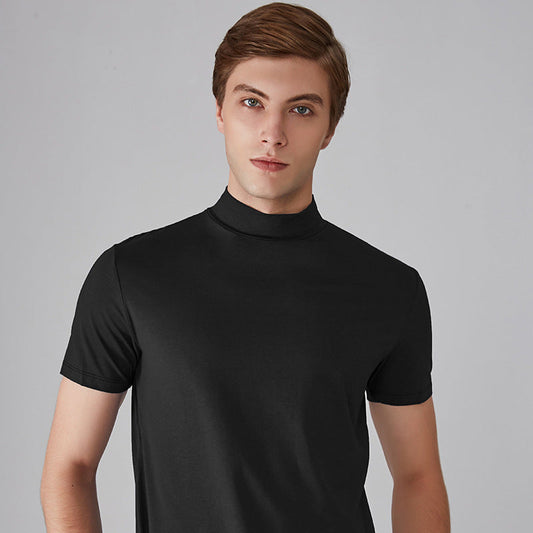 Refine Your Look with our Men's High Neck Slim Fit T-Shirt - Embrace Style and Confidence