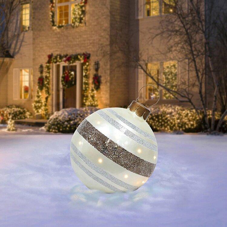 Joyful Holiday Decor: Pre-Sale of Outdoor PVC Inflatable Decorative Ball 🎉Christmas