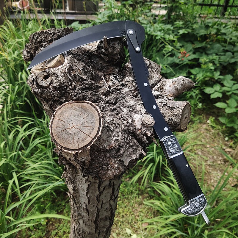 Effortlessly Tackle Tough Outdoor Jobs with Our High Sharp Folding Sickle