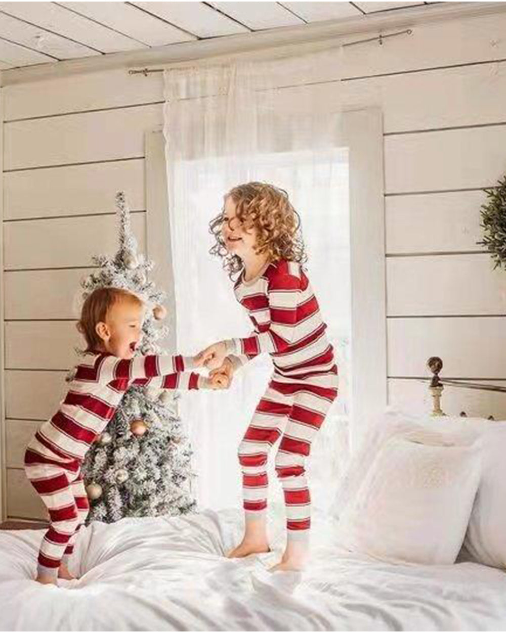 🎁🎅 Start the Festive Season Early with our Christmas Red Striped Family Pajamas - 50% Off Pre-Sale! 🎄🎁