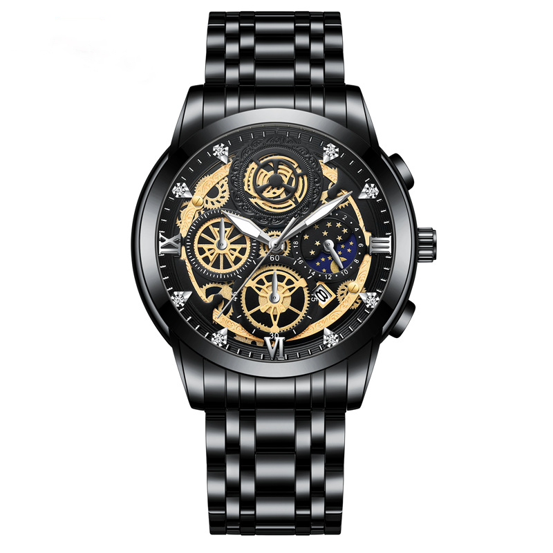 2023 New Sun Moon Star Men's Watch