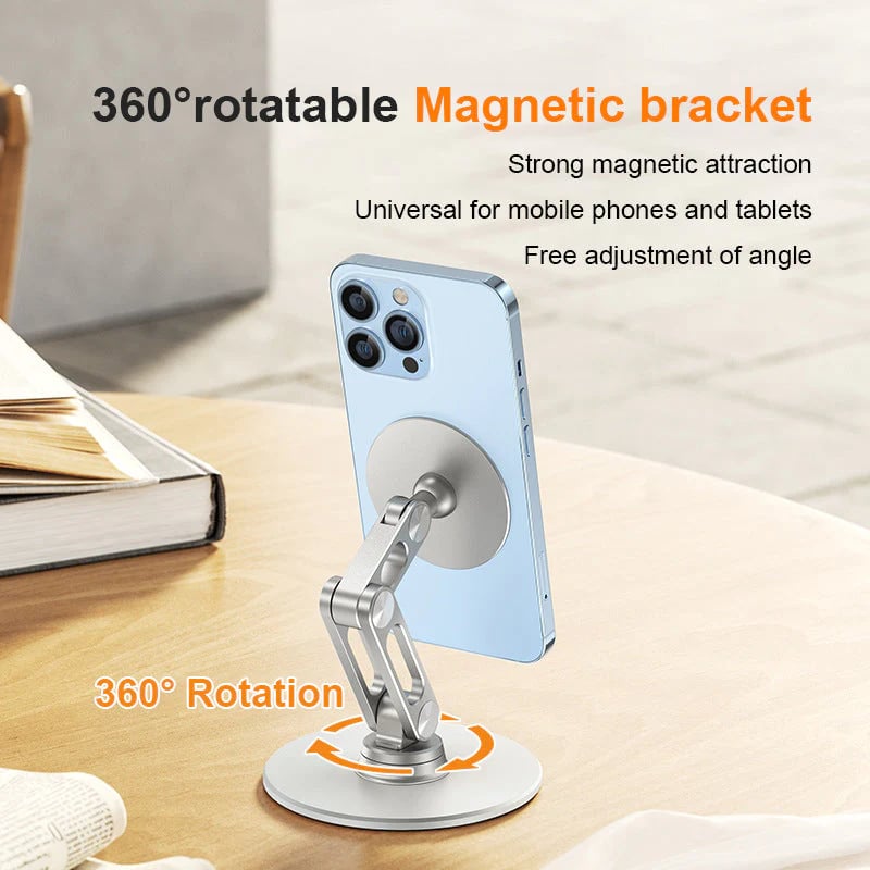 🔧Versatile Hands-Free Solution: Mechanical Arm Magnetic Phone Tablet Holder