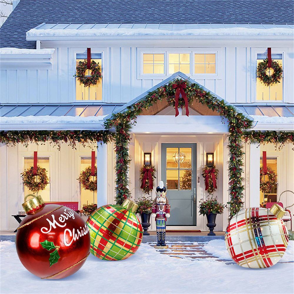 Joyful Holiday Decor: Pre-Sale of Outdoor PVC Inflatable Decorative Ball 🎉Christmas