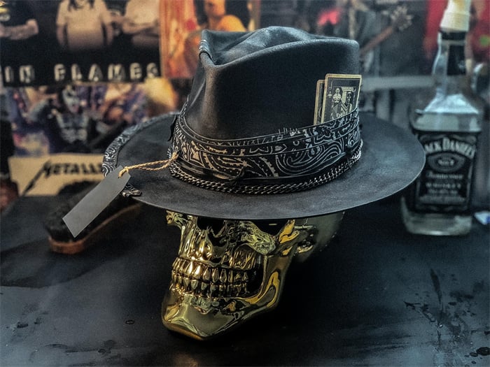 Limited Time - Half Price Sale Unleash the "Harvester of Sorrow" Handmade Skull Hat!