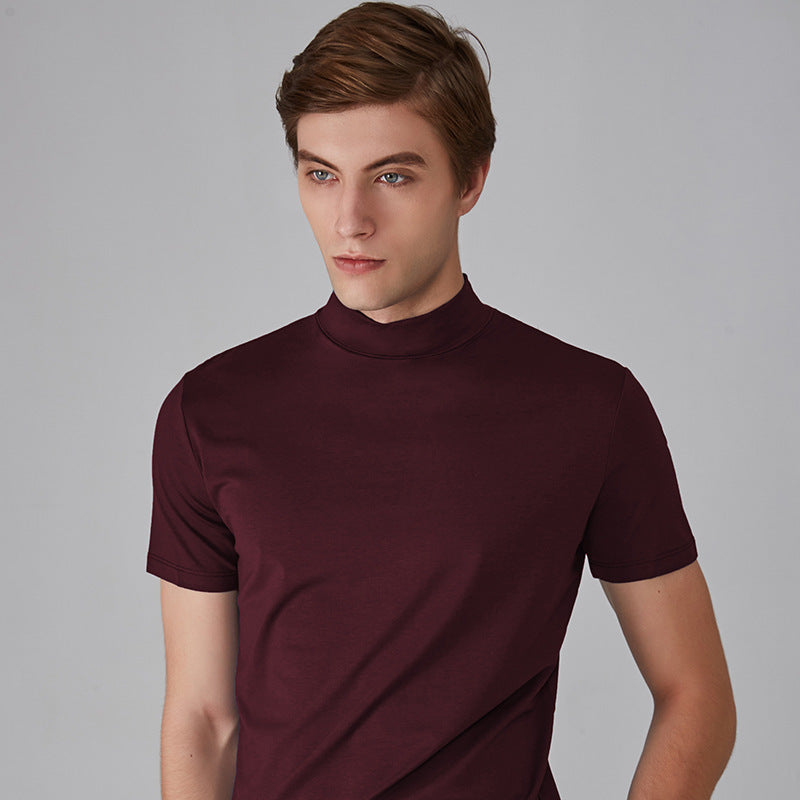 Refine Your Look with our Men's High Neck Slim Fit T-Shirt - Embrace Style and Confidence