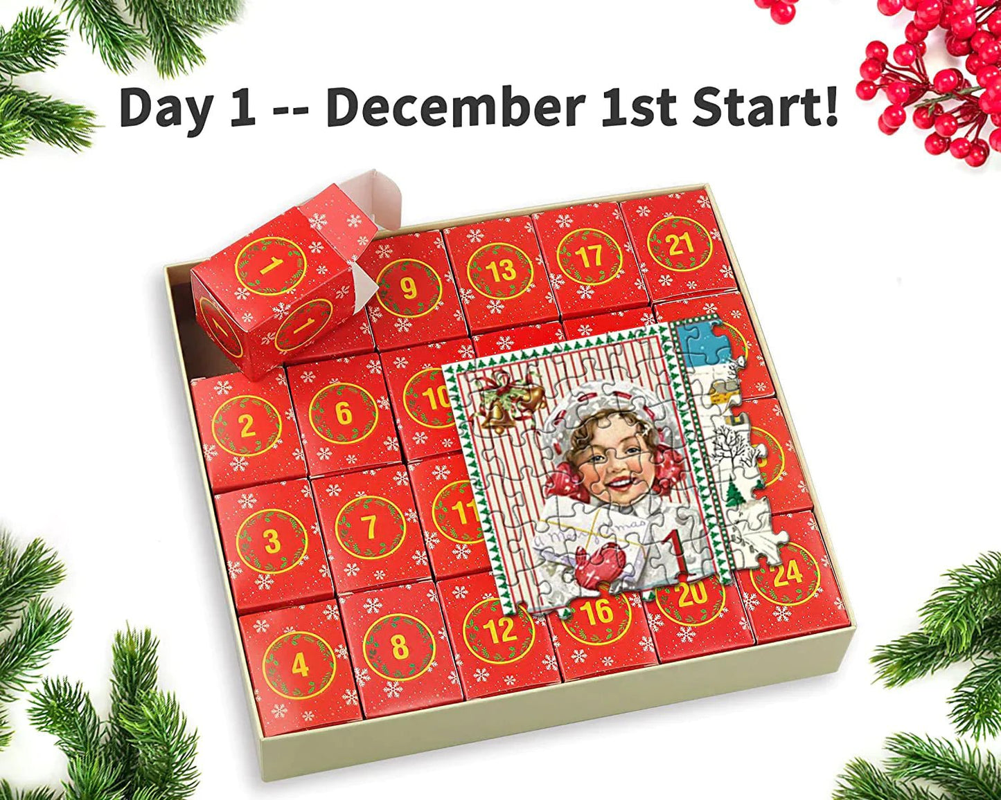 🎄Christmas Advent Calendar Puzzle Fun! 🧩 Count Down to the Holidays with Jigsaw Puzzles!