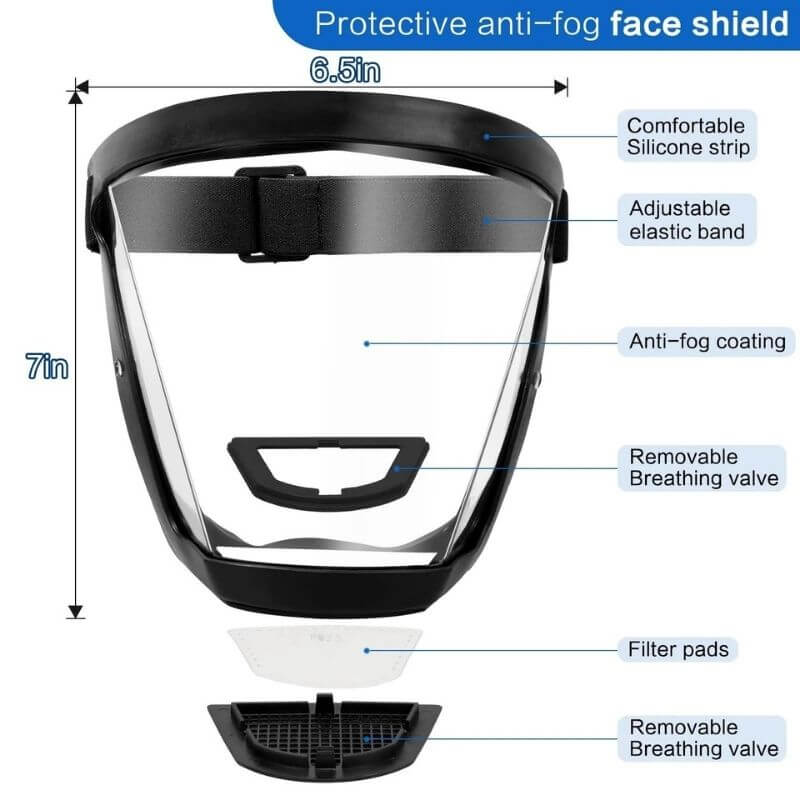 Protect Yourself with our Anti-Dust Face Shield - Stay Safe and Breathe Easy