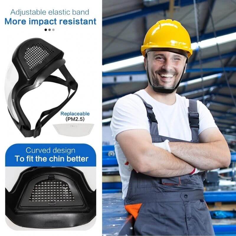 Protect Yourself with our Anti-Dust Face Shield - Stay Safe and Breathe Easy