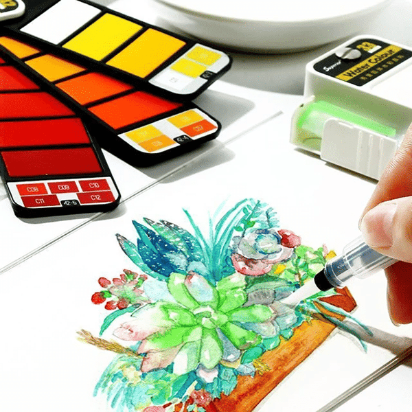 🎨On-the-Go Creativity: Handy Watercolor Travel Kit