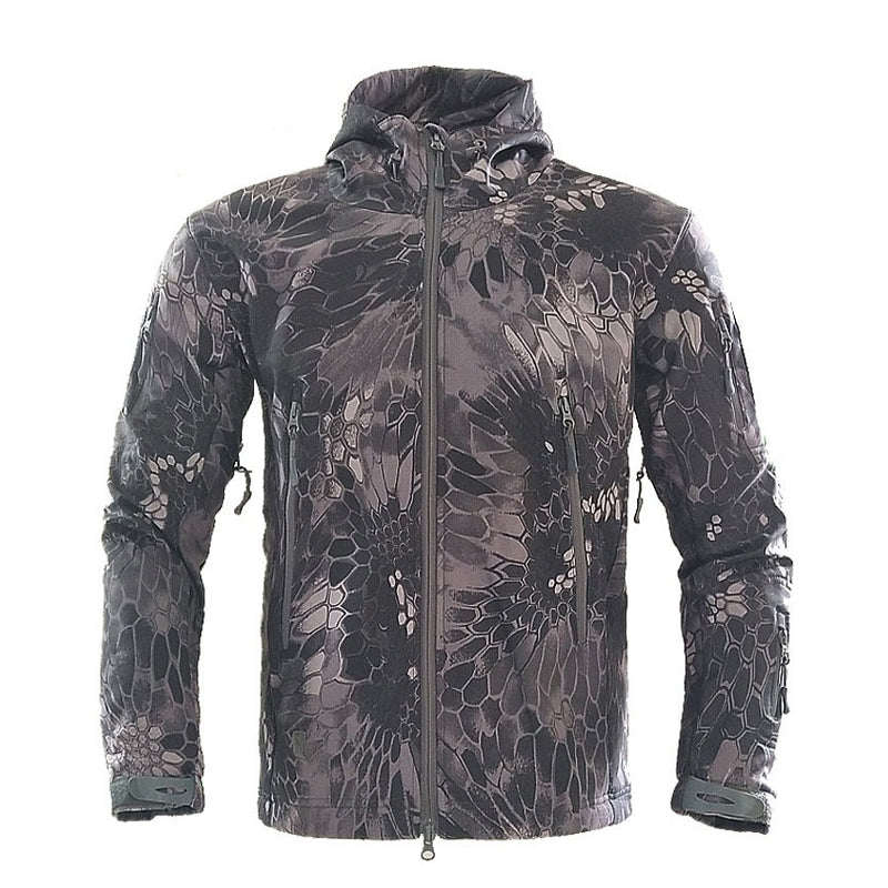 Stay Warm and Dry in Any Weather with Our Men's Camouflage Mountaineering Jacket