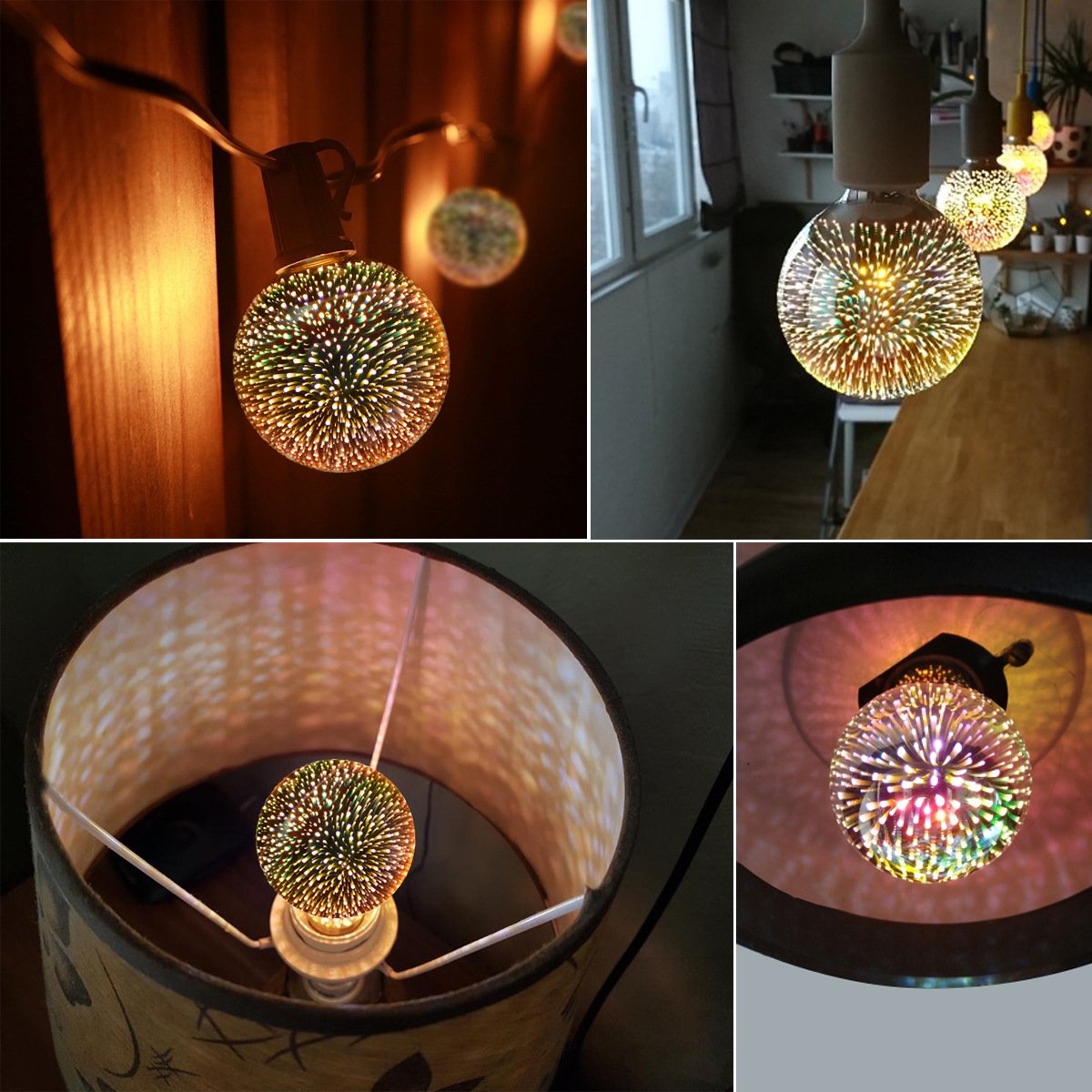 🌈💡3D Fireworks LED Light Bulb - Summer Sale 40% OFF