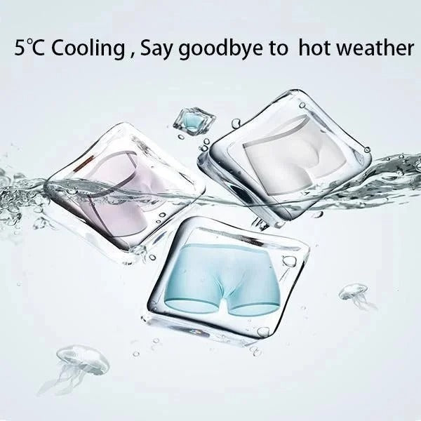 Stay Cool and Comfortable with Our Men's Breathable Ice Silk Underwear