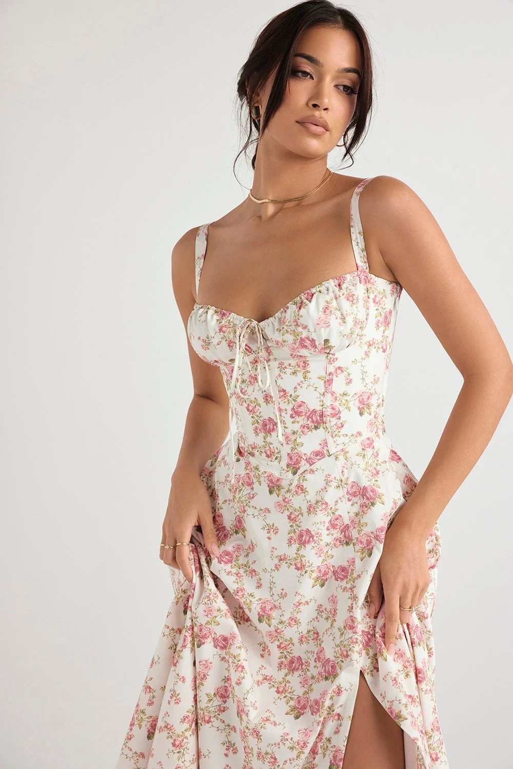 👠👙Feel Beautiful and Free in our No Underwire Print Bustier Sundress