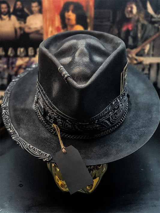 Limited Time - Half Price Sale Unleash the "Harvester of Sorrow" Handmade Skull Hat!