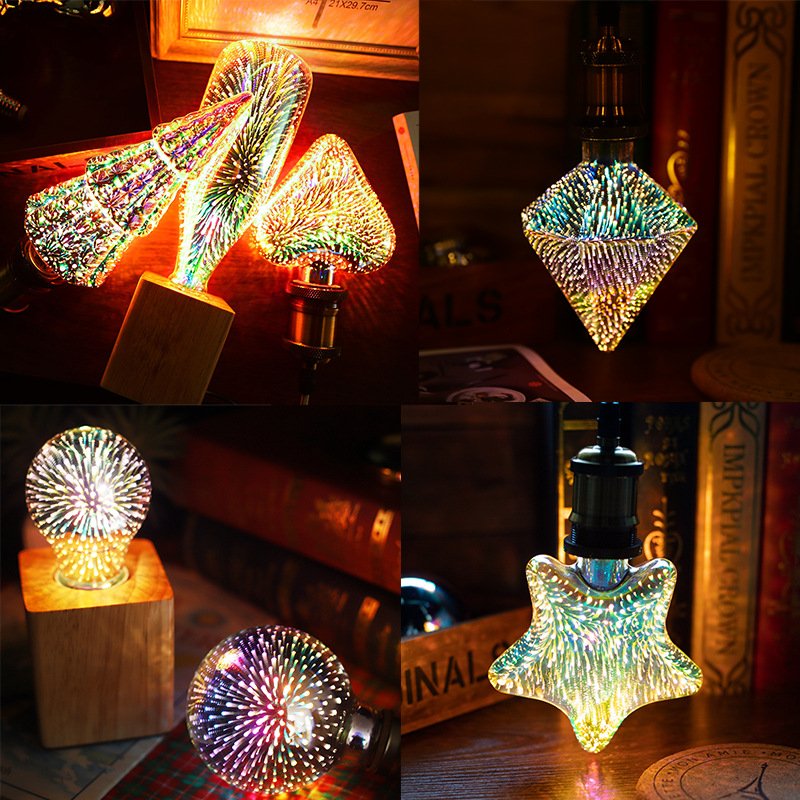 🌈💡3D Fireworks LED Light Bulb - Summer Sale 40% OFF