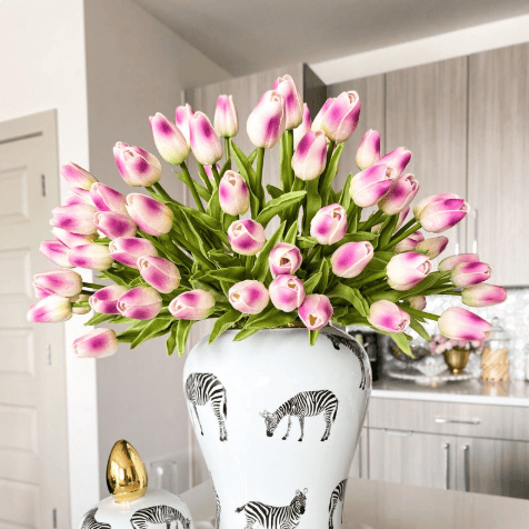 🌷Bring Nature Indoors: Set of 10 Exquisite Artificial Latex Tulips